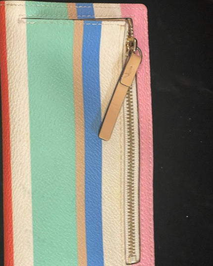 Kate Spade leather colorful Striped wallet