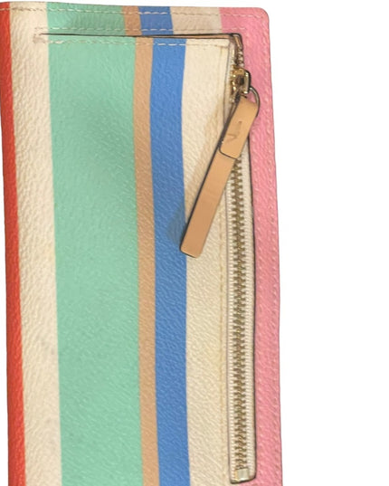 Kate Spade leather colorful Striped wallet