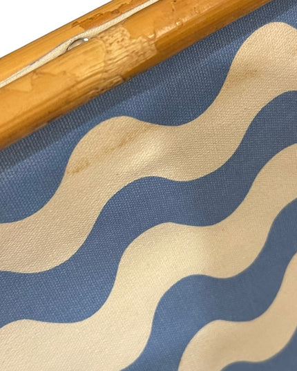 Donna dixon summer Clutch blue stripes waves cotton Nautical beach