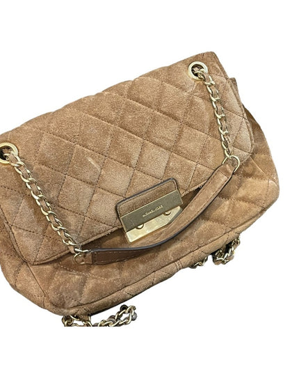 Vintage Camel brown Suede Michael Kors shoulder bag