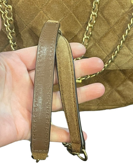 Vintage Camel brown Suede Michael Kors shoulder bag