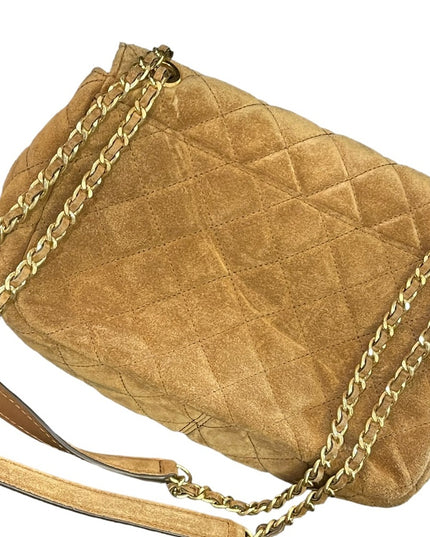 Vintage Camel brown Suede Michael Kors shoulder bag