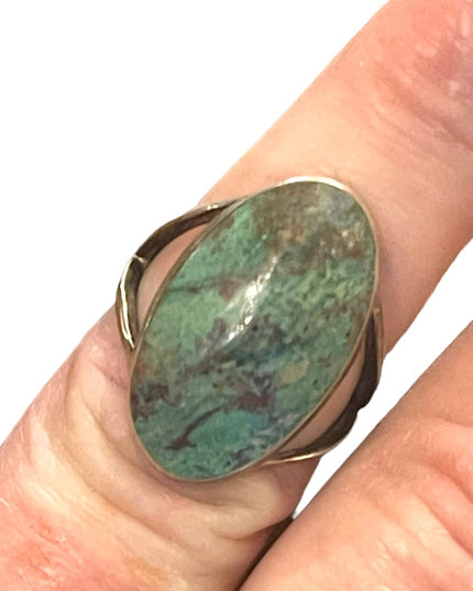 Vintage Sterling silver 925 Taxco Turquois ARJ Artisan Hand made ring Mexico