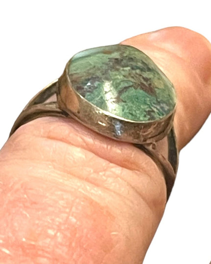 Vintage Sterling silver 925 Taxco Turquois ARJ Artisan Hand made ring Mexico
