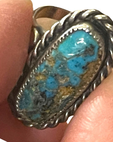 Vintage sterling silver 925 Turquoise Southwesteen Navajo ring