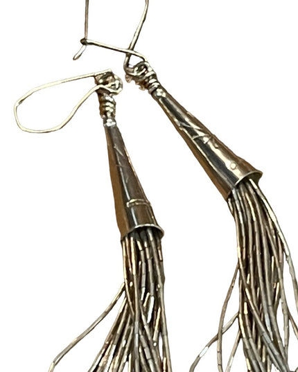 Carolyn Pollack Relios Liquid Sterling Silver 10 Strand Necklace & Earrings Set