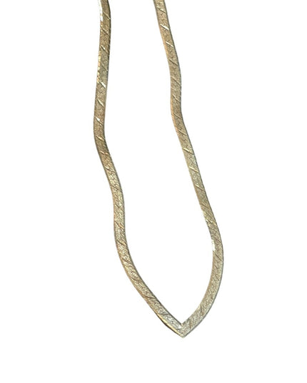 Sterling silver 925 Vintage diamond cut  herringbone arrow Italy