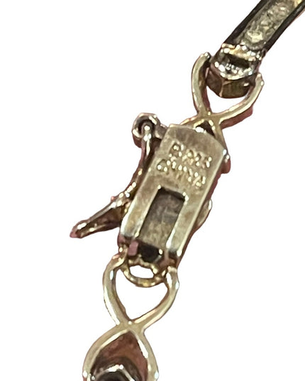 Multi Gem stone Gold plated 925 Sterling silver tennis necklace