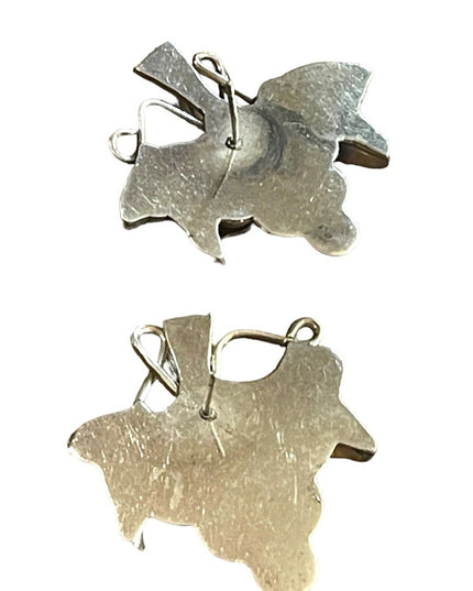 Vintage Taxco Mexico Sterling silver 925 Grapes chunky earrings