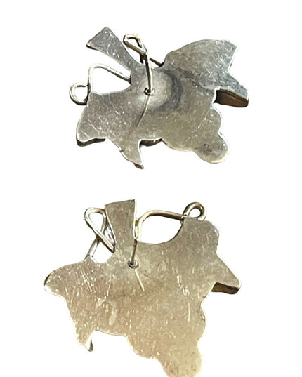 Vintage Taxco Mexico Sterling silver 925 Grapes chunky earrings