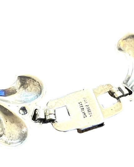 Vintage sterling silver 925 EUROPEAN 1940s 925 fancy link necklace