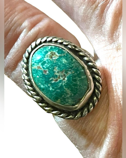 Vintage Native American Navajo sterling silver 925 turquois ring