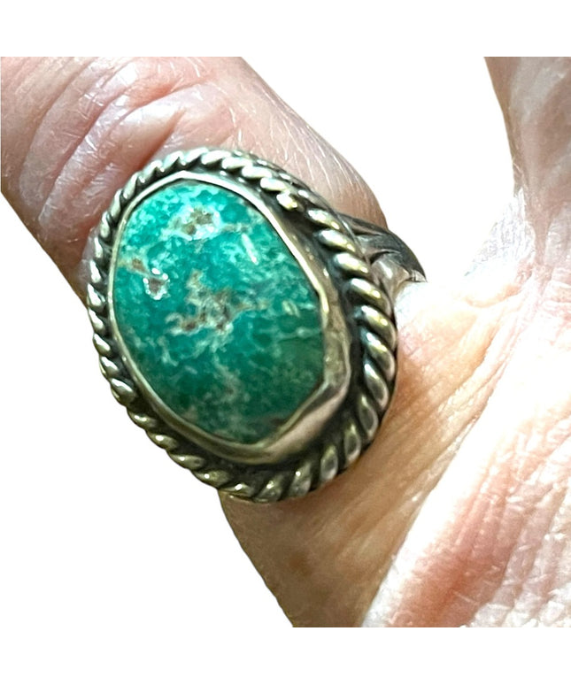 Vintage Native American Navajo sterling silver 925 turquois ring