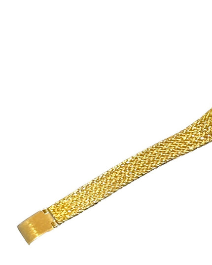 Lovely vintage Sarah Coventry rhinestone cross fave gold finish fancy watch