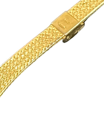 Lovely vintage Sarah Coventry rhinestone cross fave gold finish fancy watch