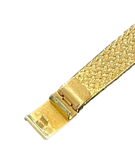 Lovely vintage Sarah Coventry rhinestone cross fave gold finish fancy watch