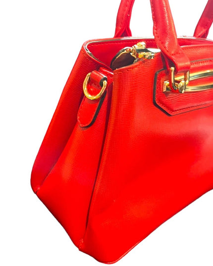 Jeanne Lottie Nautical Red gold hardware purse handbag