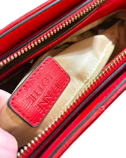 Jeanne Lottie Nautical Red gold hardware purse handbag