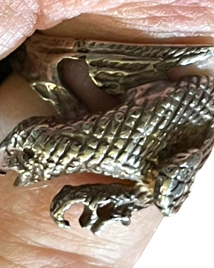 Vintage sterling silver Taxco Mexico 925 Sterling silver EAGLE ring handmade