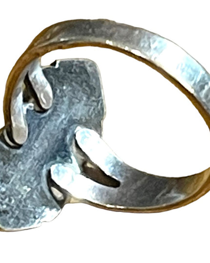 Vintage 1970s Bell Trading Post sterling silver 925 turquoise ring Southwestern