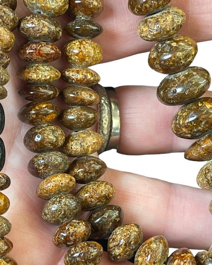 Antique stunning RAW Baltic Amber bead necklace Art Deco 1920s