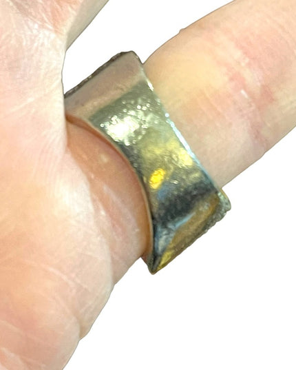 Sterling silver KC Creations  925 Moissanite chip Fancy chunky ring