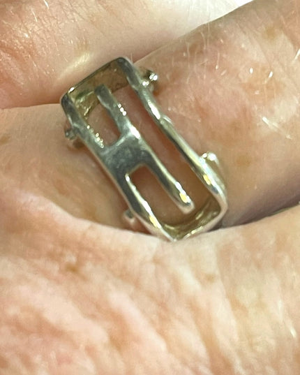 Vintage sterling silver Mexico Aztec Mayan Warrior 925 Mens ring