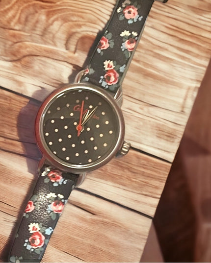 NIB Kath Kidston flowers watch Leather band lovely!