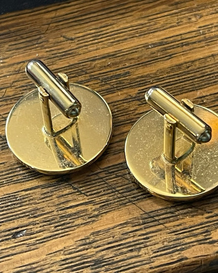 Buick monogram Vintage Gold cufflinks