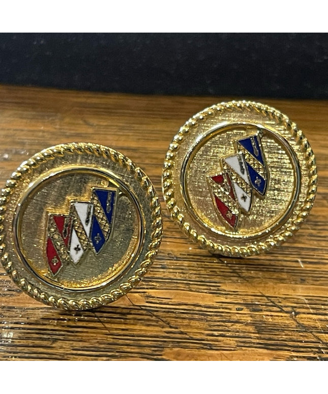 Buick monogram Vintage Gold cufflinks