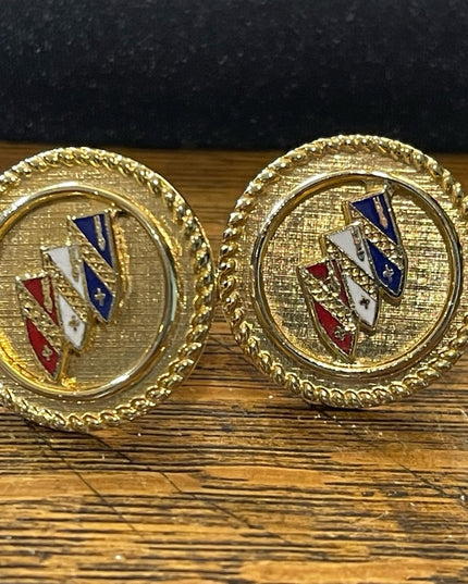 Buick monogram Vintage Gold cufflinks
