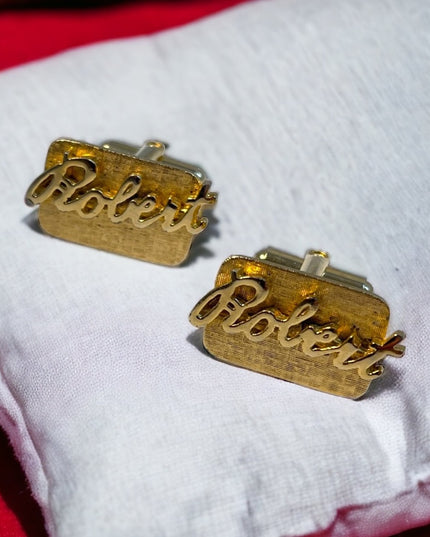 Vintage Robert gold tone cufflinks