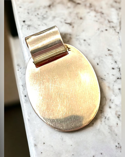 Vintage Taxco Mexico Sterling 925 Dog tag Heavy 17 G handmade