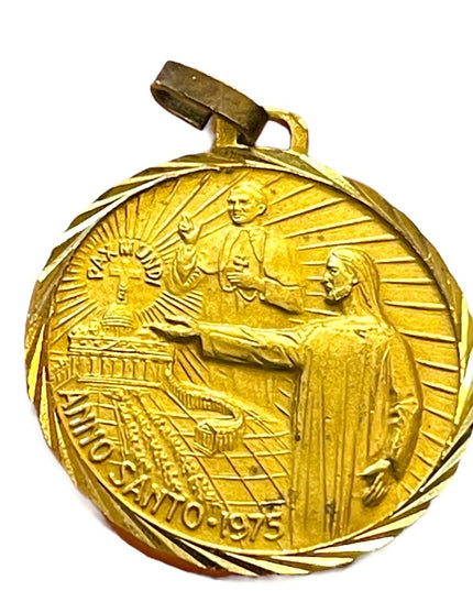 Anno Santo 1975 Religious coin Vintage Medal Porta Santa 1975 Pope Paul VI