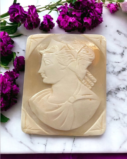Vintage Large Shell Cameo Unset hand carved