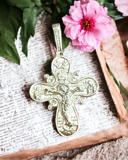 Sterling silver Crucix Catholic? Religious necklace pendant 925