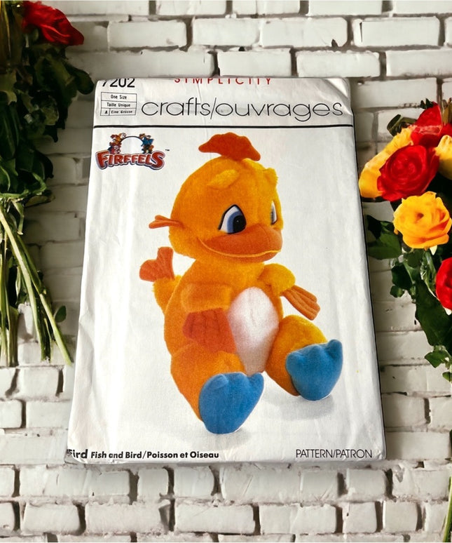 Firffels Bird Sewing pattern VTG 7202 Simplicity