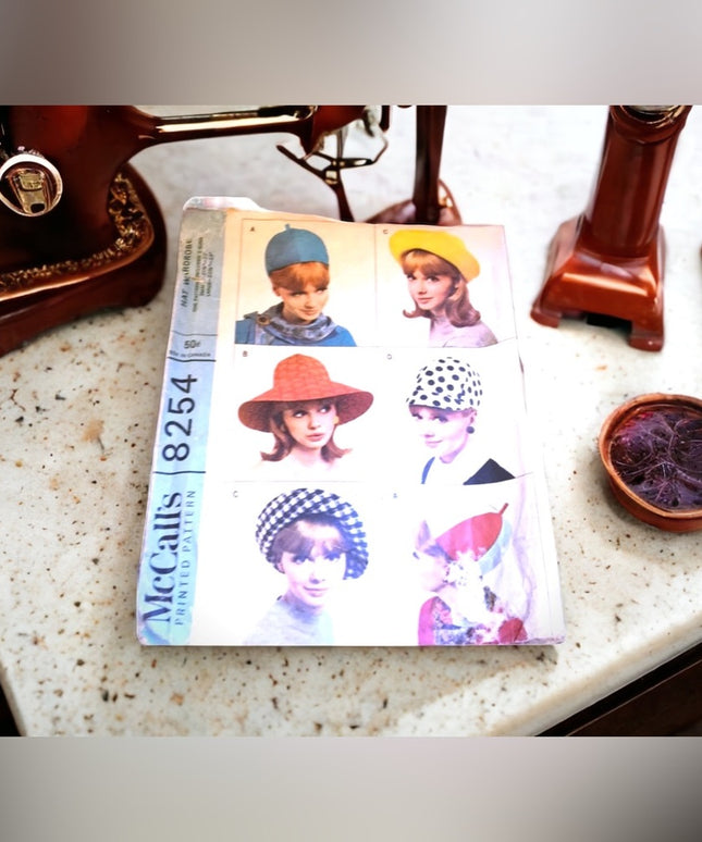 Vintage Sun Hat pattern Mccalls 8254 sewing complete