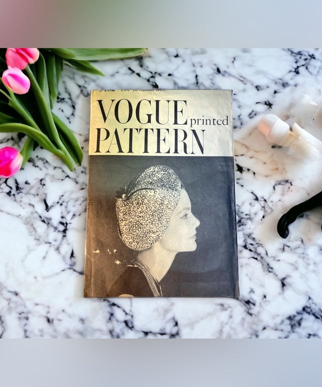 Vogue Printed pattern vintage Beret sewing hat