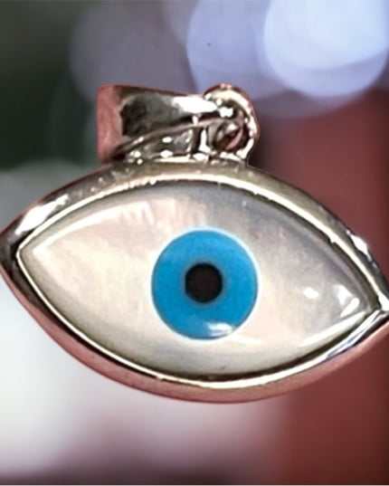 Sterling silver 925 Evil eye necklace pendant