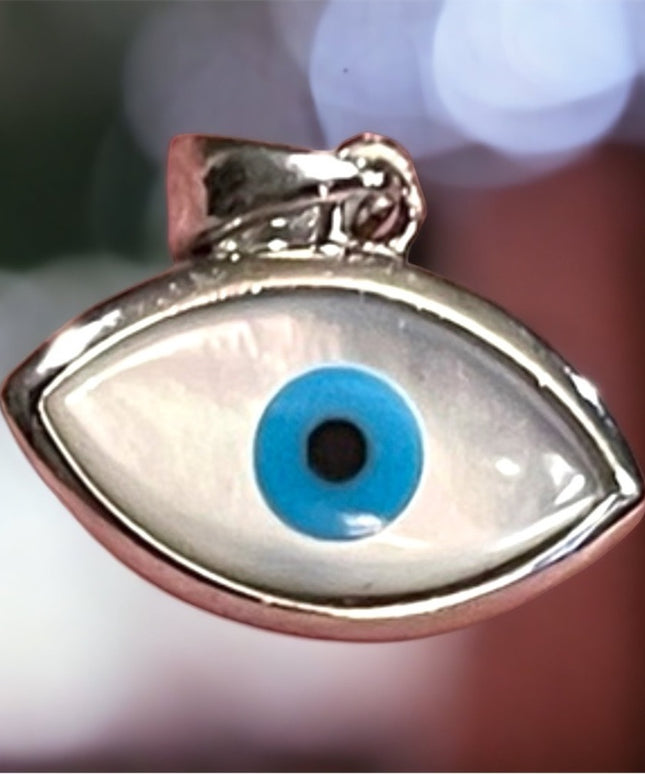 Sterling silver 925 Evil eye necklace pendant
