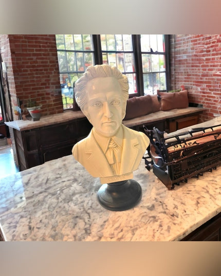 Vintage Hand Made & painted Decoline Chopin Statue bust