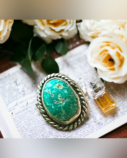 Vintage Native American Navajo sterling silver 925 turquois ring