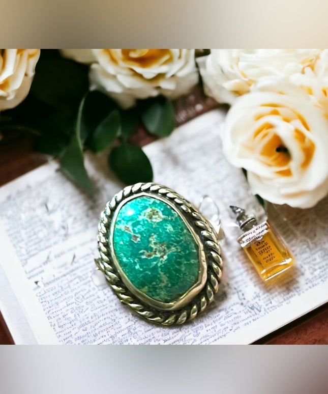 Vintage Native American Navajo sterling silver 925 turquois ring