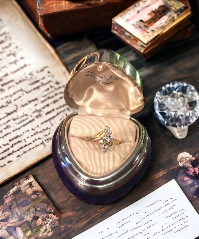 14k gold Diamond cluster ring W/appraisal