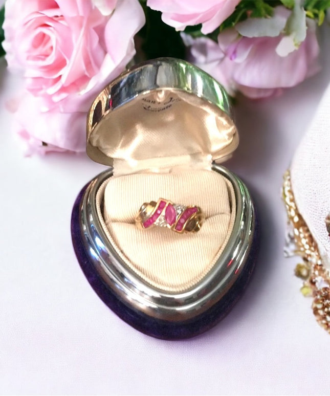 10k Gold diamond & Ruby ring w/appraisal