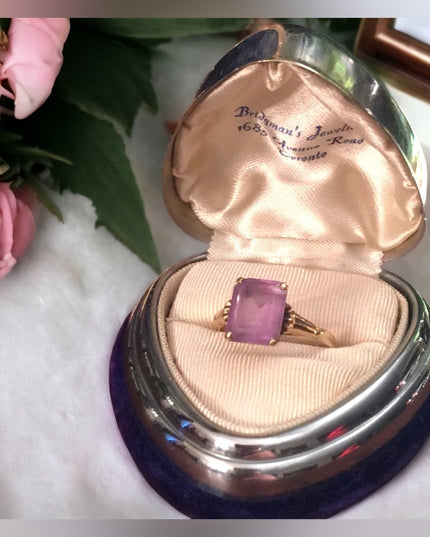 10k Gold & Amethyst Vintage ring vintage 1930s