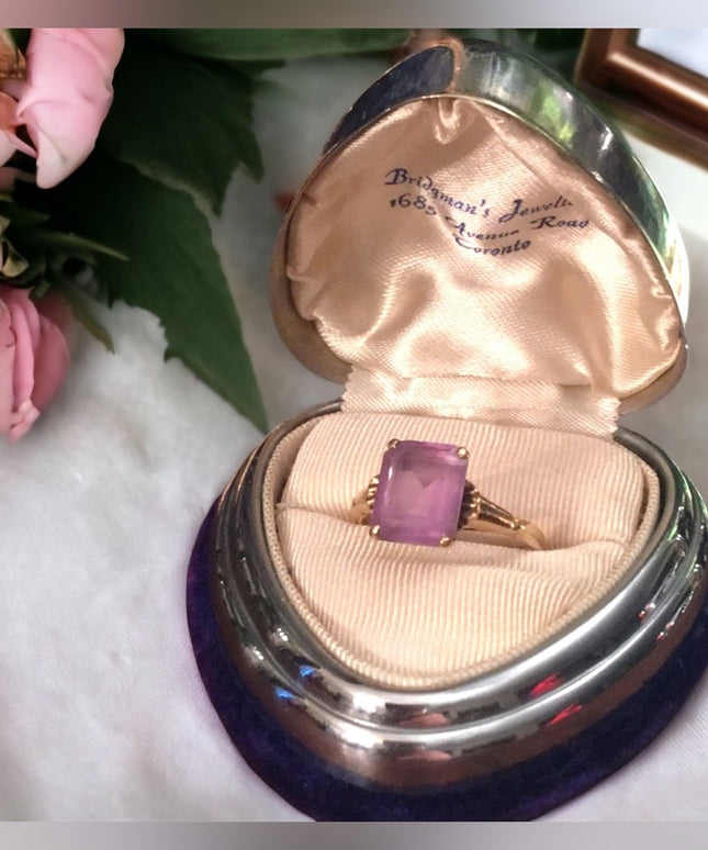 10k Gold & Amethyst Vintage ring vintage 1930s