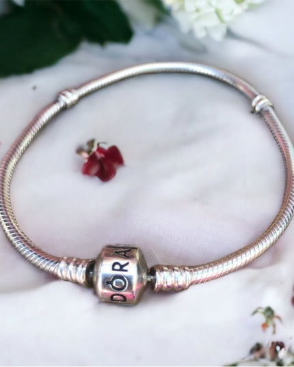 Pandora 7” Sterling silver 925 charm bracelet