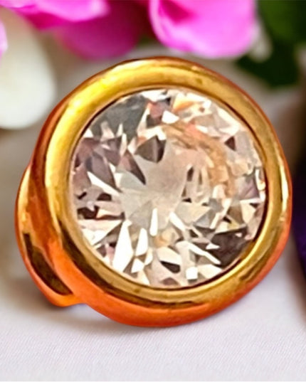 Swarovski Gold plated (SWAN) authentic crystal tie tac